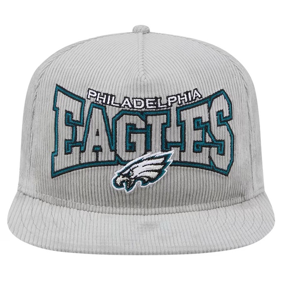 NWOT Philadelphia Eagles Gray Corduroy Cap - Picture 2 of 7